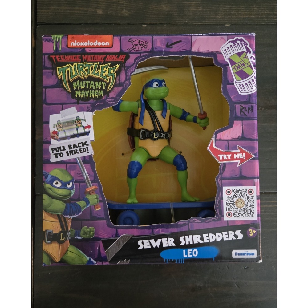 Teenage Mutant Ninja‎ Turtles Movie Mutant Mayhem " Leo" Sewer Shredders